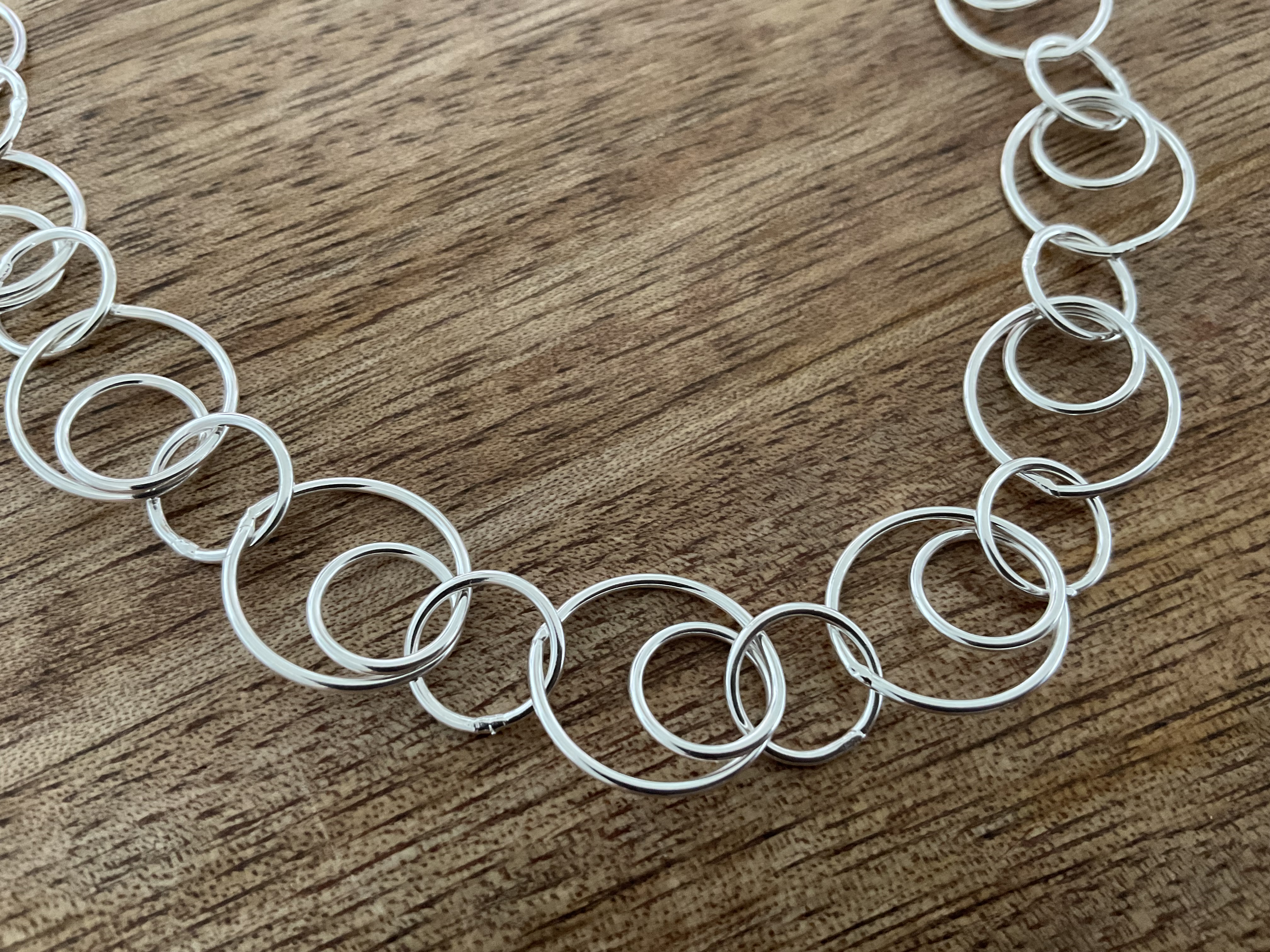 Multi Circle Necklace - Click Image to Close